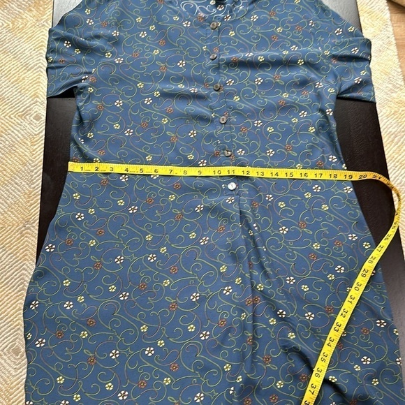 GAP Blue Knee-Length Casual Dress with Long Sleeves - Picture 9 of 12